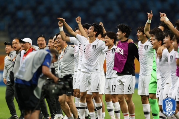 U-20 대표팀이 16일 새벽 1시(한국시간) 우크라이나를 상대로 결승전을 치른다(사진: 대한축구협회 제공).