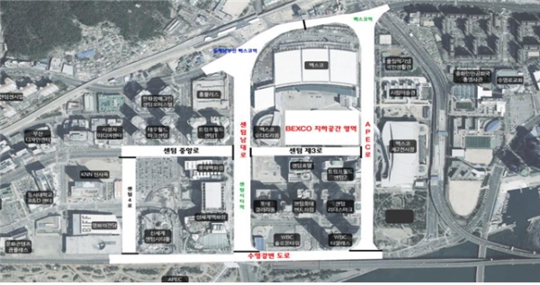 부산시는 벡스코 일대에 지하공간을 만들어 시민 중심의 지하공간을 확보하고, 국제적 지역거점으로 육성하는 통합개발 민간 투자사업을 실시한다(사진: 부산시 제공).