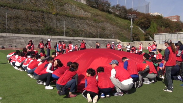 경성대학교에서 개최된 '한마음 운동회' 현장 (사진: 시빅뉴스 촬영)