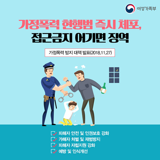 여성가족부 가정폭력방지 대책 관련 카드뉴스(사진: 여성가족부 제공).